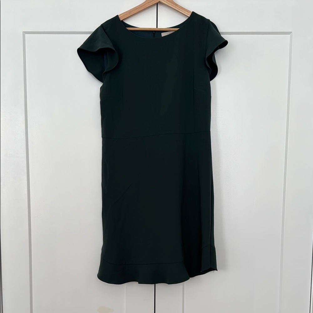 Tailored Fit Elegant Dark Green Women's Dress